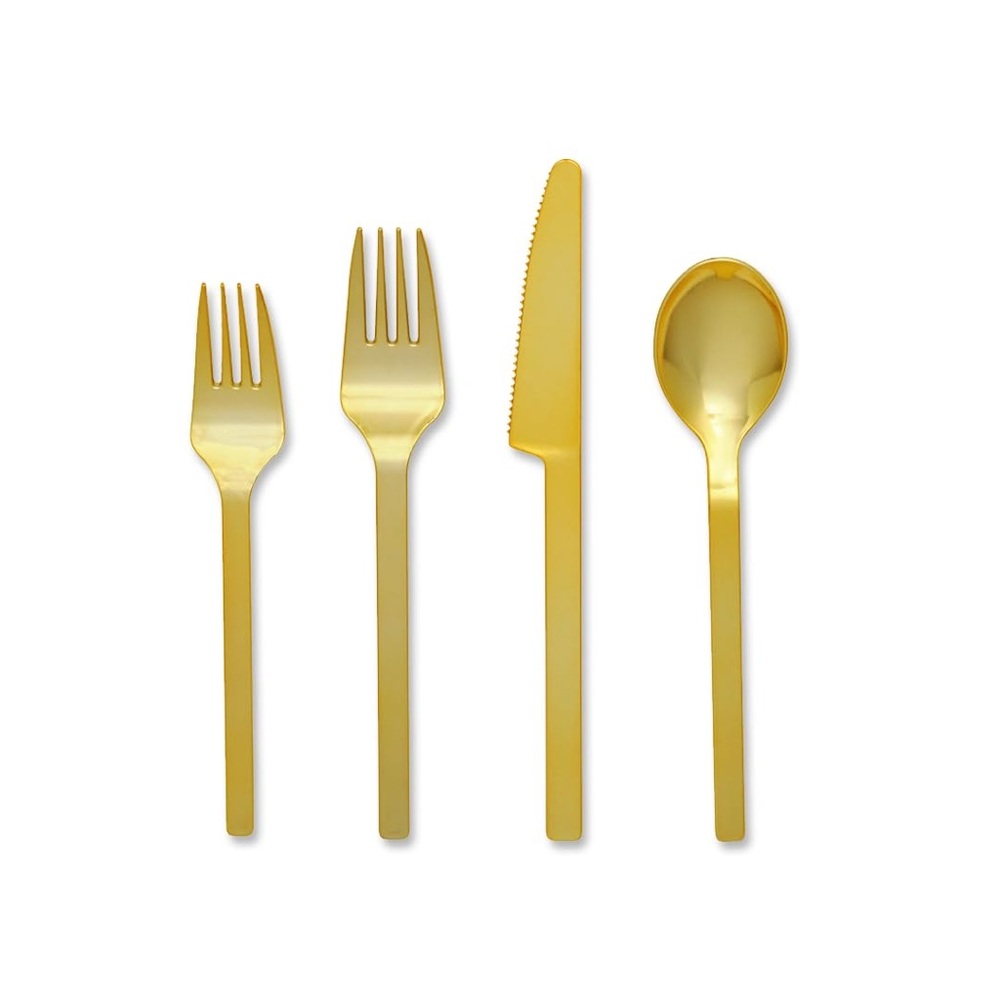 Gold Flatware Set